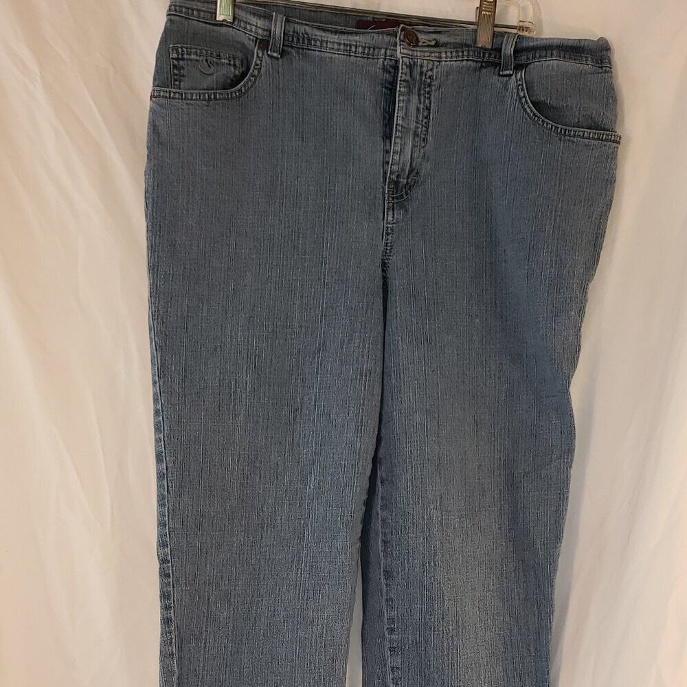 Gloria Vanderbilt Amanda Classic Women's Plus Size Straight Leg Jeans, 18W Short